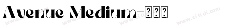 Avenue Medium字体转换